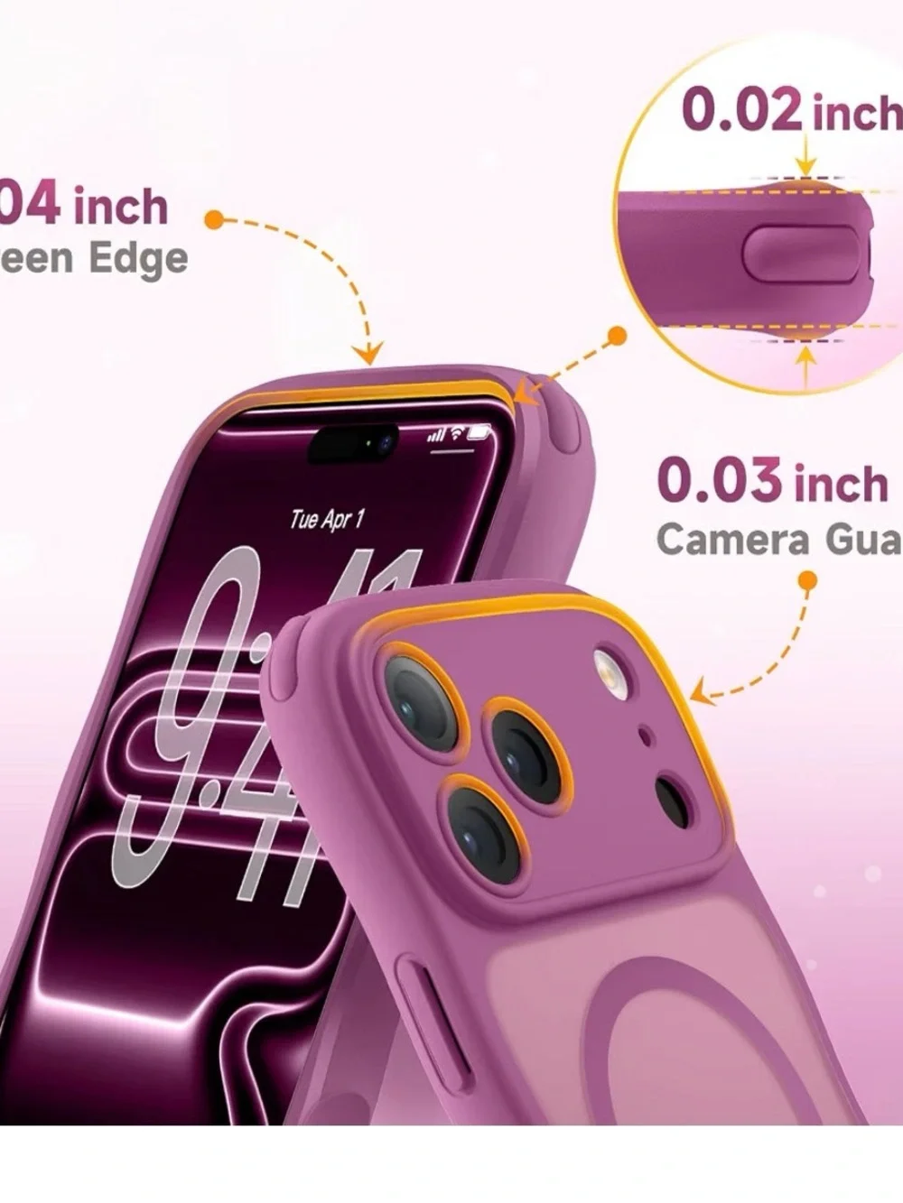 I phone 17 Pro Max case compatible with magsafe burgundy NEW